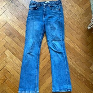Zara Blue Straight Leg Jeans Comfortable Everyday Wear